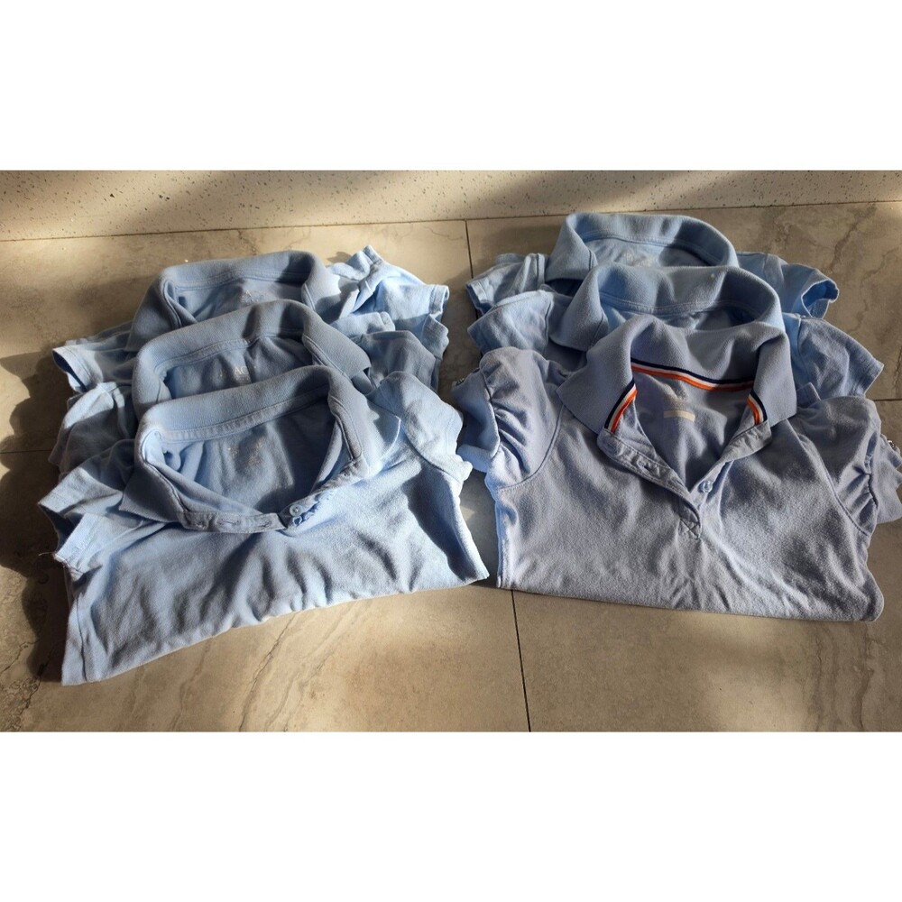 Baby blue unfirom shirts toddler 5/6